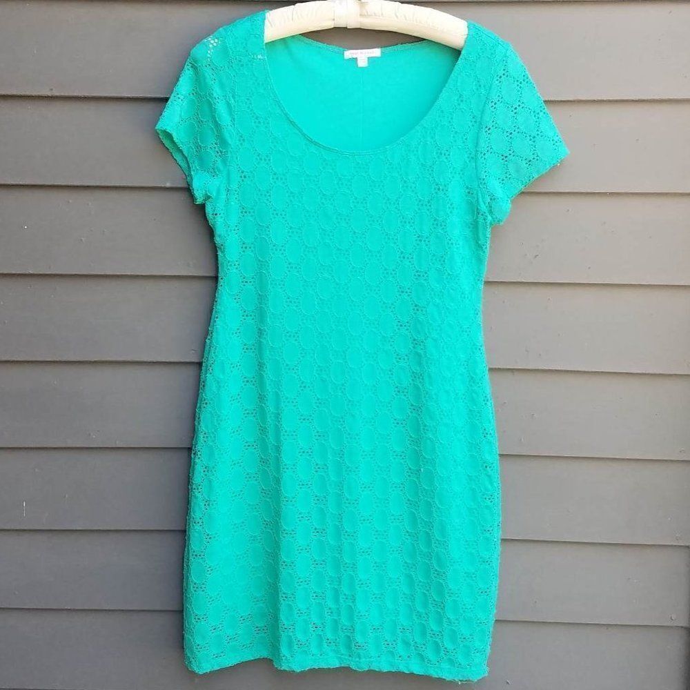 Isaac Mizrahi Textured Green Dress size Large